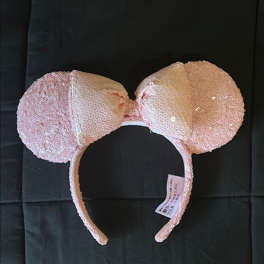 Pink Sequin Disney Mickey Ears Headband